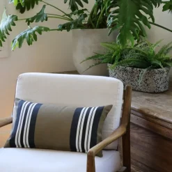 Maison Jean-Vier Housse de coussin Vert