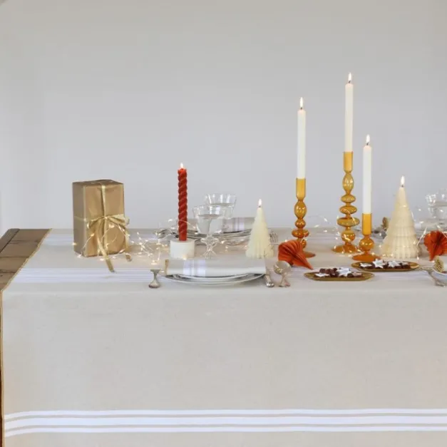 Maison Jean-Vier Nappe de table Blanc