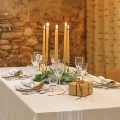 Maison Jean-Vier Nappe de table Blanc