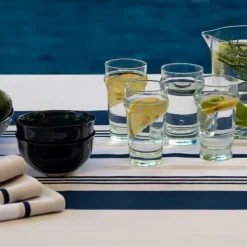 Maison Jean-Vier Nappe de table Bleu