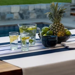 Maison Jean-Vier Nappe de table Bleu