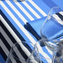 Maison Jean-Vier Nappe de table Bleu