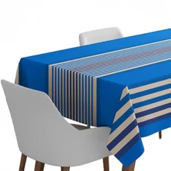 Maison Jean-Vier Nappe de table Bleu