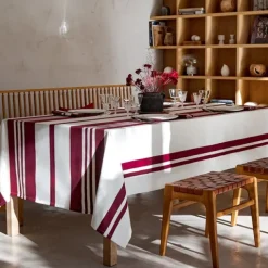 Maison Jean-Vier Nappe de table Rouge