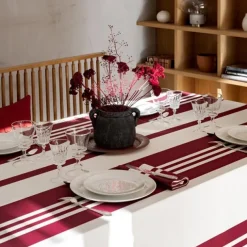 Maison Jean-Vier Nappe de table Rouge