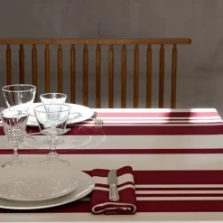 Maison Jean-Vier Nappe de table Rouge