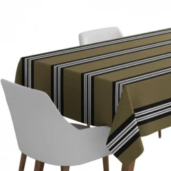 Maison Jean-Vier Nappe de table Vert