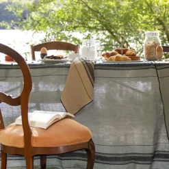 Maison Jean-Vier Nappe de table Vert