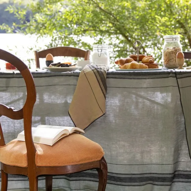 Maison Jean-Vier Nappe de table Vert