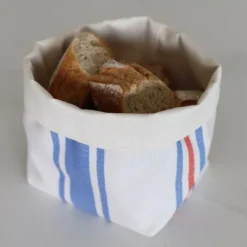 Maison Jean-Vier Panière et corbeille à pain en tissu Bleu