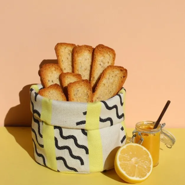 Maison Jean-Vier Panière et corbeille à pain en tissu