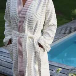 Maison Jean-Vier Peignoir Rouge