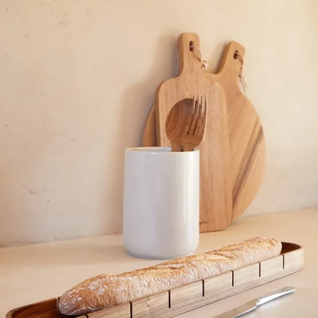 Maison Jean-Vier Planche à découper en bois Marron