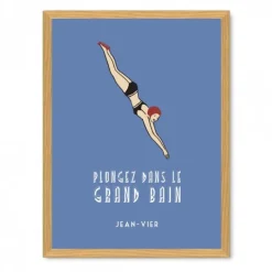 Maison Jean-Vier Poster et affiche Bleu