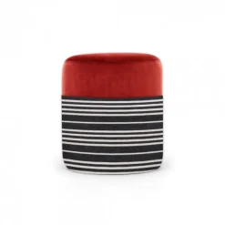 Maison Jean-Vier Pouf Rouge