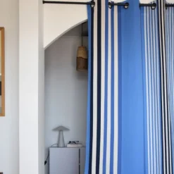 Maison Jean-Vier Rideaux Bleu