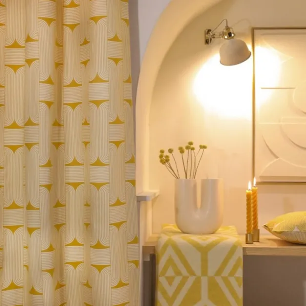 Maison Jean-Vier Rideaux Jaune