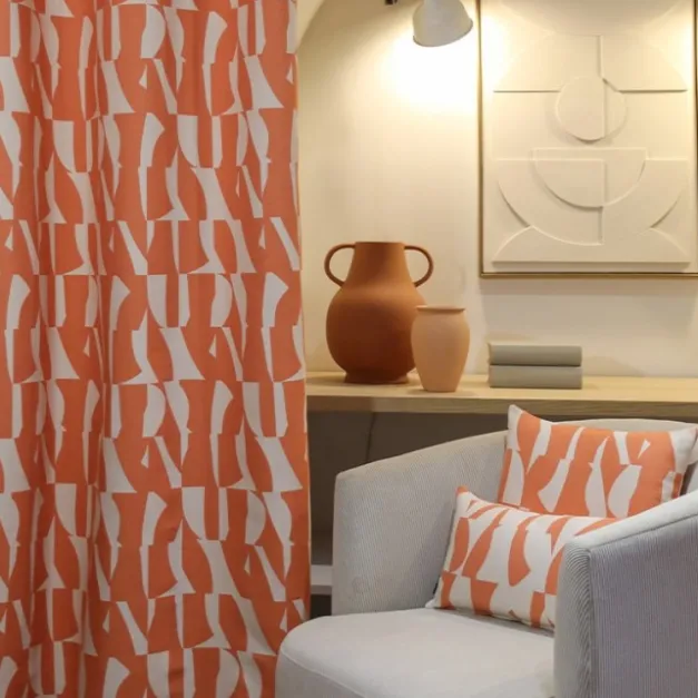 Maison Jean-Vier Rideaux Orange