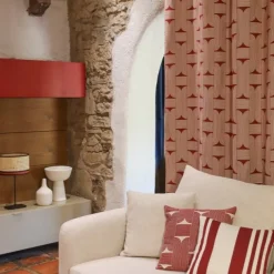 Maison Jean-Vier Rideaux Rouge