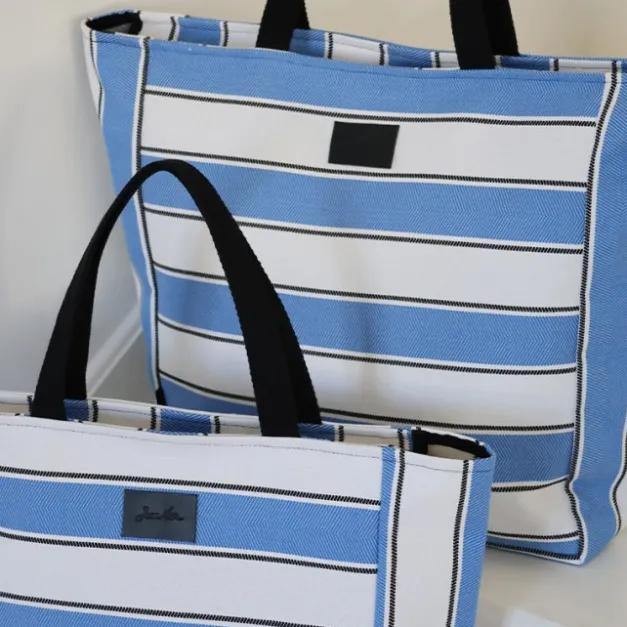 Maison Jean-Vier Sac Shopping Bleu