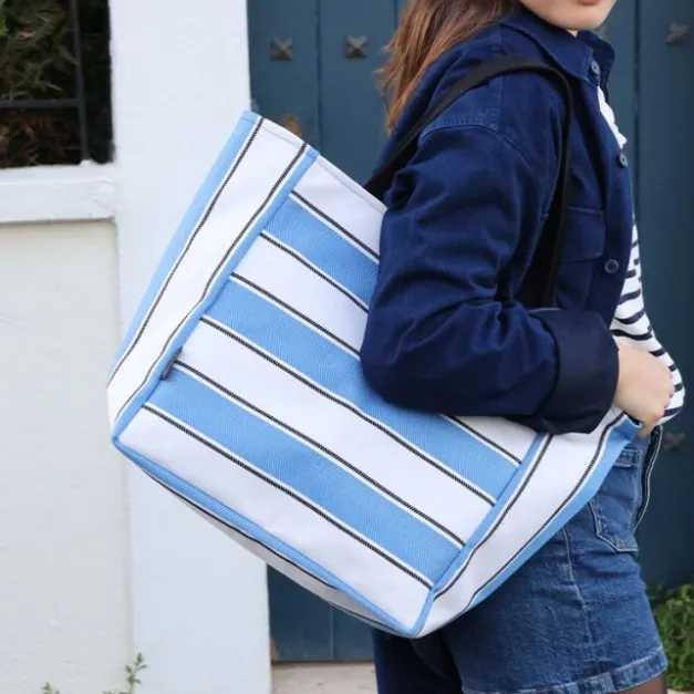 Maison Jean-Vier Sac Shopping Bleu
