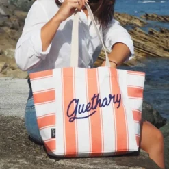 Maison Jean-Vier Sac Shopping Rouge