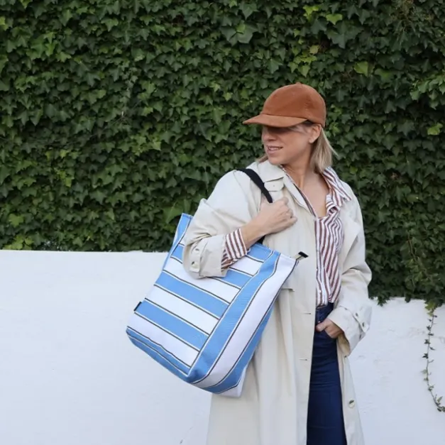 Maison Jean-Vier Sac Week-end Bleu