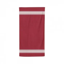 Maison Jean-Vier Serviette de bain Rouge