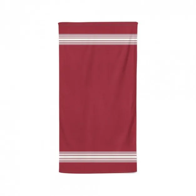 Maison Jean-Vier Serviette de bain Rouge