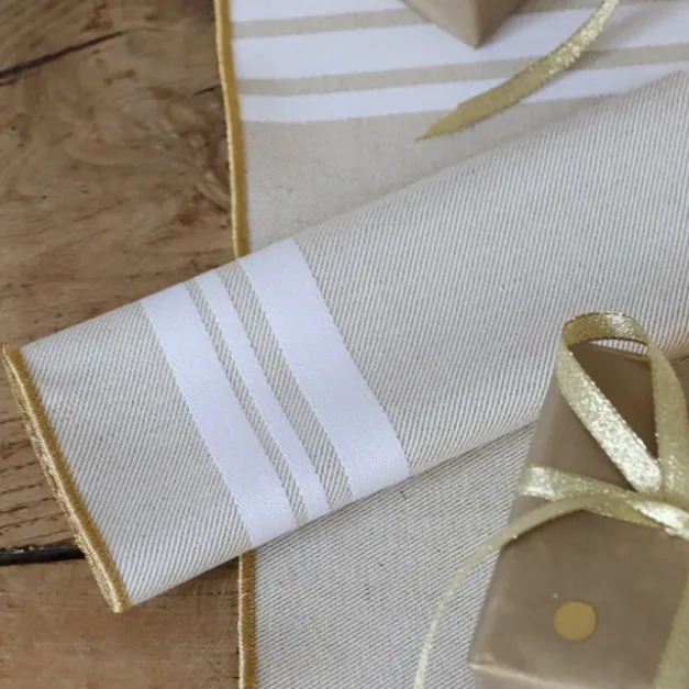 Maison Jean-Vier Serviette de table Blanc