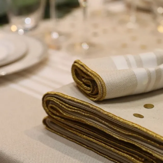 Maison Jean-Vier Serviette de table Blanc