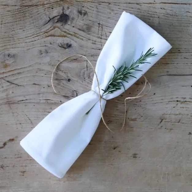 Maison Jean-Vier Serviette de table Blanc