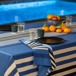 Maison Jean-Vier Serviette de table Bleu