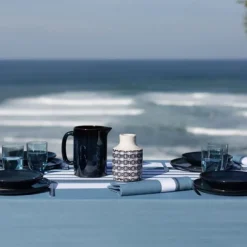 Maison Jean-Vier Serviette de table Bleu