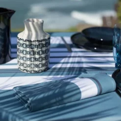 Maison Jean-Vier Serviette de table Bleu