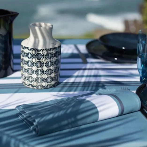 Maison Jean-Vier Serviette de table Bleu