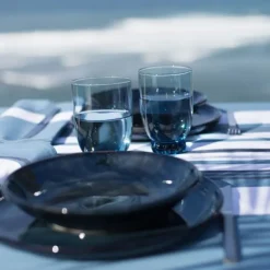 Maison Jean-Vier Serviette de table Bleu