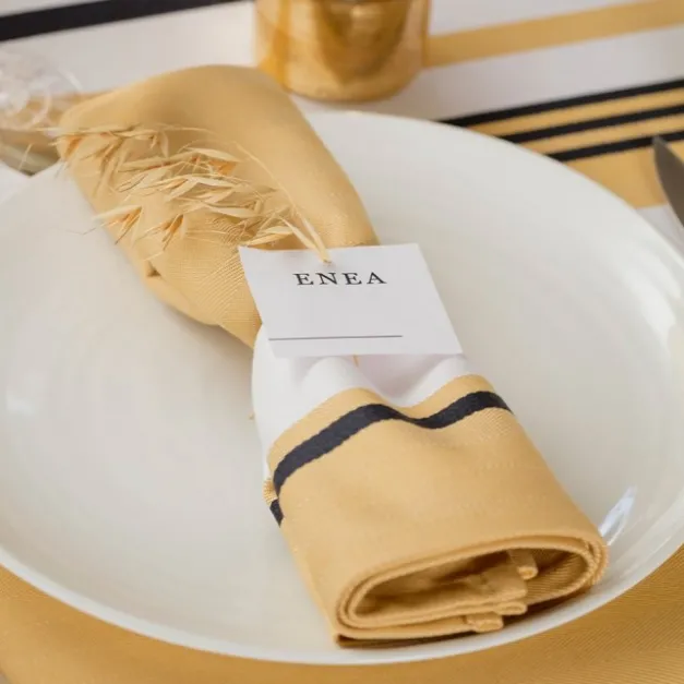 Maison Jean-Vier Serviette de table Jaune