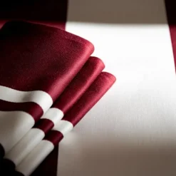 Maison Jean-Vier Serviette de table Rouge