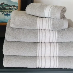 Maison Jean-Vier Serviette invité Gris