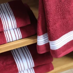 Maison Jean-Vier Serviette invité Rouge