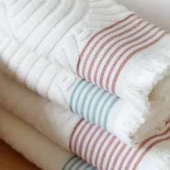 Maison Jean-Vier Serviette invité Rouge