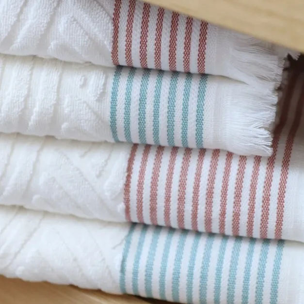 Maison Jean-Vier Serviette invité Rouge