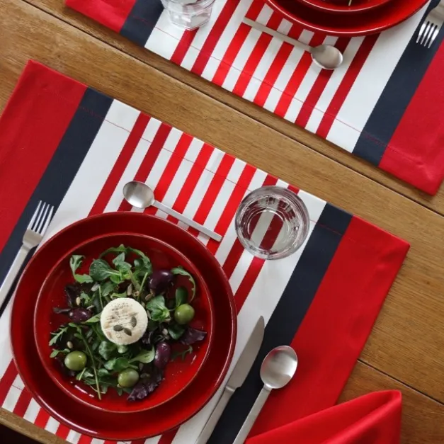 Maison Jean-Vier Set de table Rouge