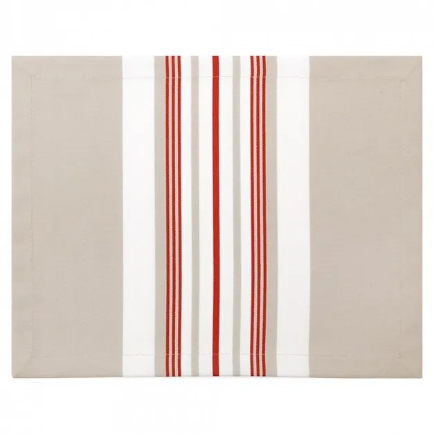 Maison Jean-Vier Set de table Rouge