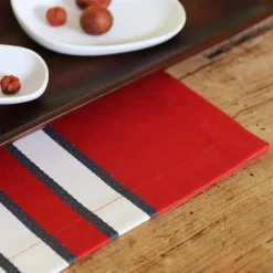 Maison Jean-Vier Set de table Rouge