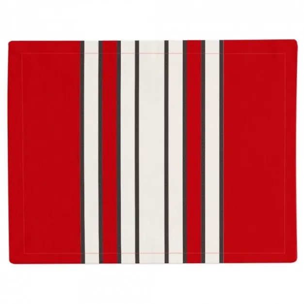 Maison Jean-Vier Set de table Rouge