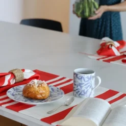 Maison Jean-Vier Set de table Rouge