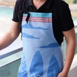 Maison Jean-Vier Tablier de cuisine Bleu