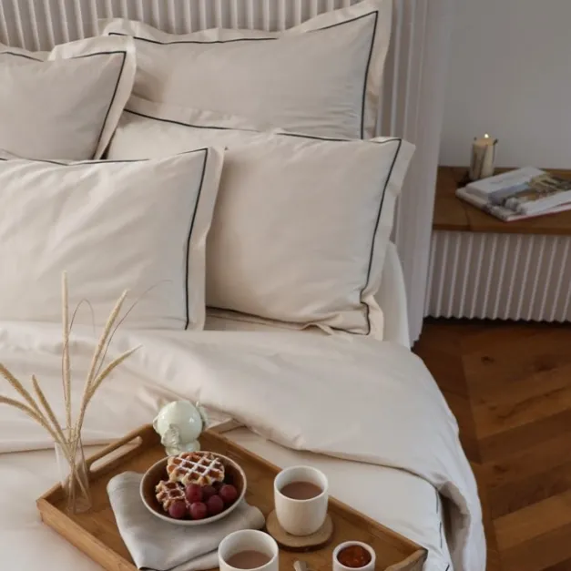 Maison Jean-Vier Taie d'oreiller Beige